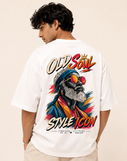 OLD SOUL VINTAGE OVERSIZED PREMIUM GRAPHIC TSHIRT