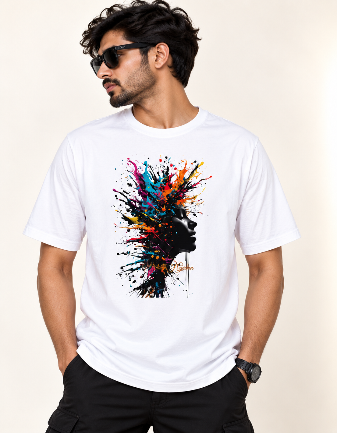 ABSTRACT REGULAR FIT PREMIUM TSHIRT