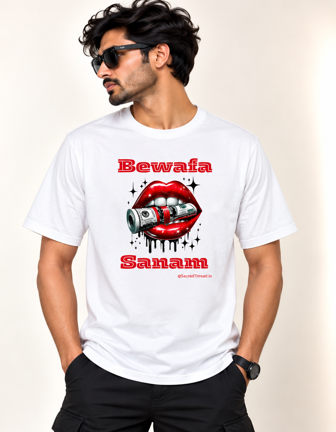 BEWAFA SANAM REGULAR FIT PREMIUM TSHIRT