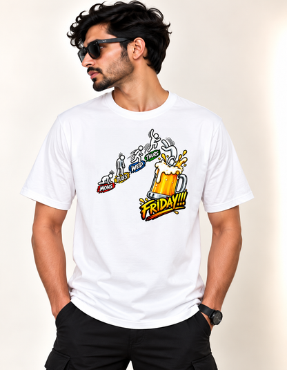 FRIDAY WAIT REGULAR FIT PREMIUM TSHIRT
