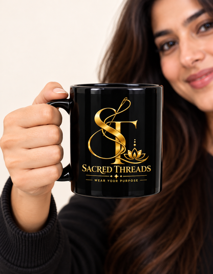 SACRED THREAD EXCLUSIVE BLACK MUG